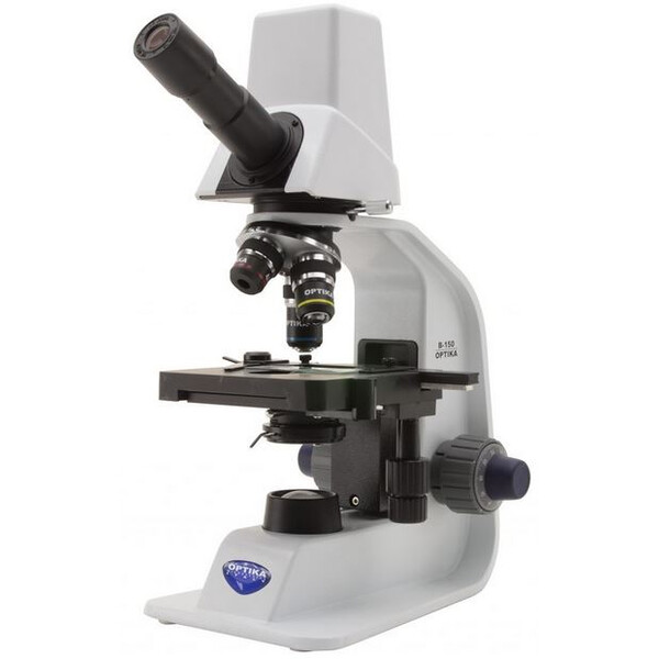 Optika Microscopio B-150D-MRPL, digital, mono, batería, cámara de 1,3 MP, 400x