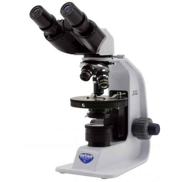 Optika Microscopio B-150P-BRPL, bino, pol, plan, batería, 400x
