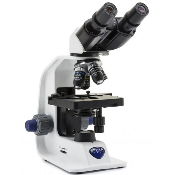 Optika Microscopio B-159R-PL  binocular, plano, batería, 1000x