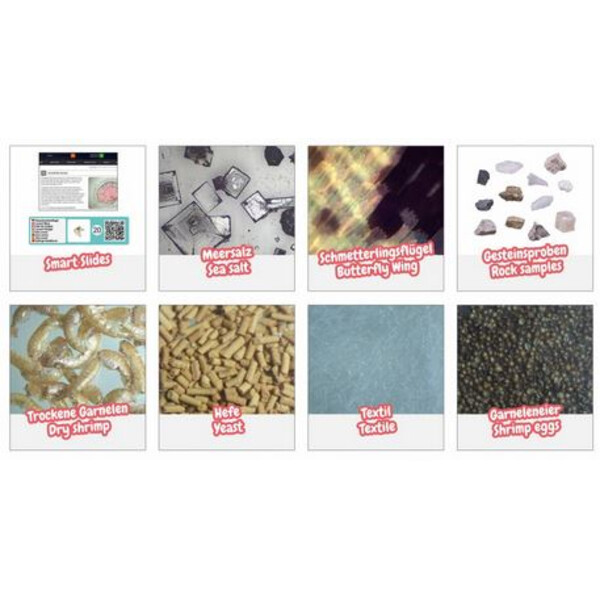 Bresser Junior Set de accesorios para microscopios con códigos QR