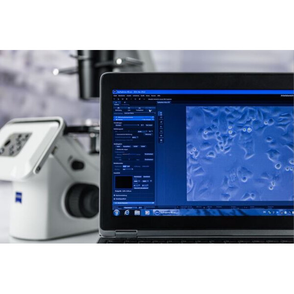 ZEISS Microscopio invertido Primovert HDcam Ph1, 40-400x, cond. 0,3, 5 MP