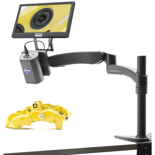 Optika Microscopio IS-03, zoom opc. 1x-14x, cámara 2MP, pantalla 11,5 pulgadas