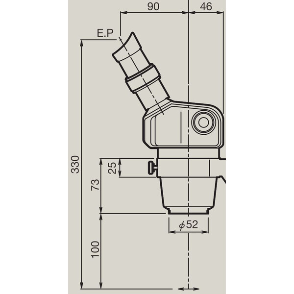 Nikon Cabazal estereo microsopio Stereo Zoomkörper SMZ-460, bino, 0.7x-3x, 60°