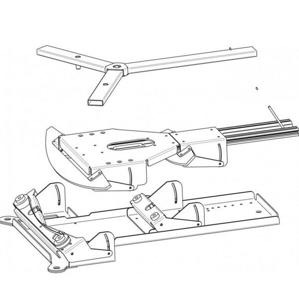 Geoptik Cuña ecuatorial Eartha Dobson Platform with variable Latitude