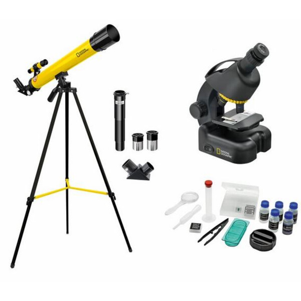 National Geographic Telescopio y microscopio en set para avanzados