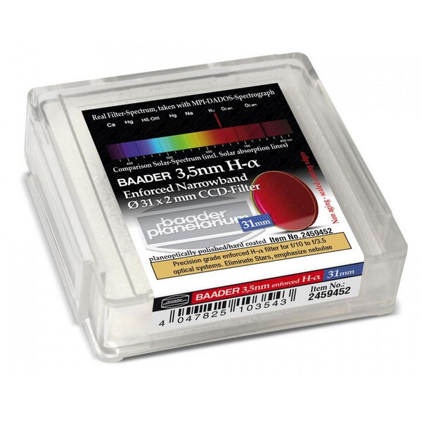 Baader Filtro CCD Ultra-Narrowband 3,5nm H-alpha 31mm
