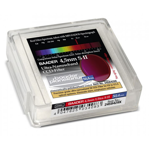 Baader Filtro CCD Ultra-Narrowband S II de 4,5 nm y 50,4 mm