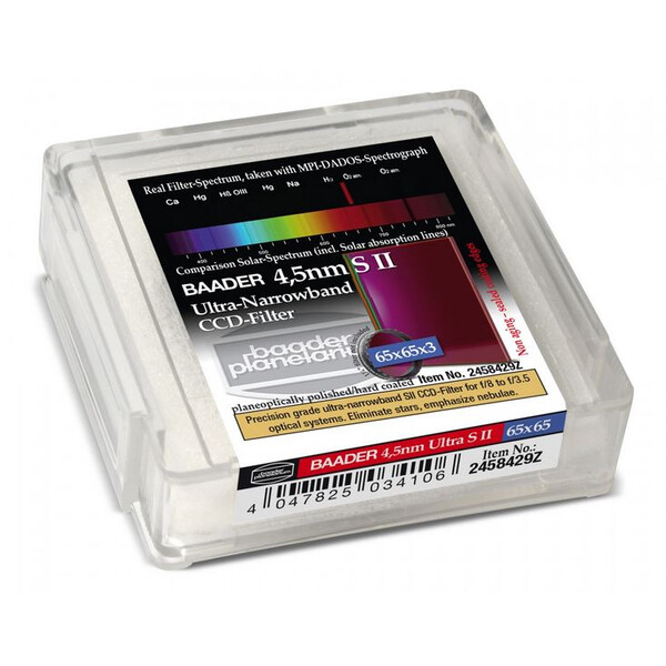 Baader Filtro CCD Ultra-Narrowband 4,5nm S II 65x65mm