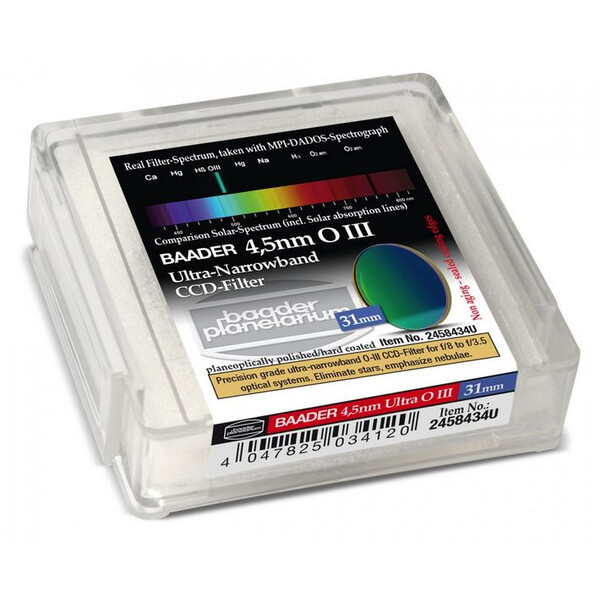 Baader Filtro CCD OIII Ultra-Narrowband de 4,5 nm y 31 mm