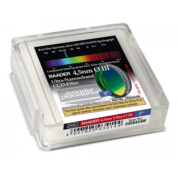 Baader Filtro CCD Ultra-Narrowband OIII de 4,5 nm 2".