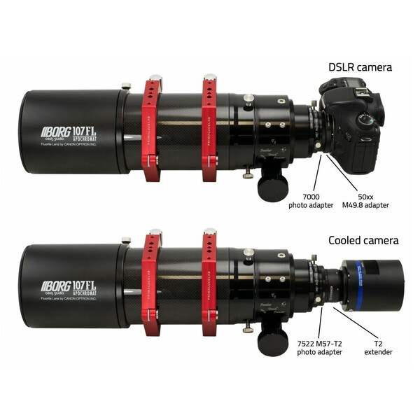 BORG Refractor apocromático AP 107/417 FL PLUS OTA