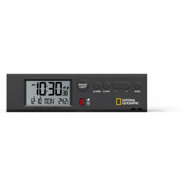 National Geographic Reloj World Time Clock with Temperature and Flashlight
