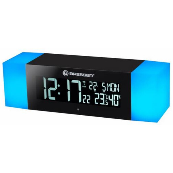 Bresser Reloj despertador con luz, radio FM y función Bluetooth