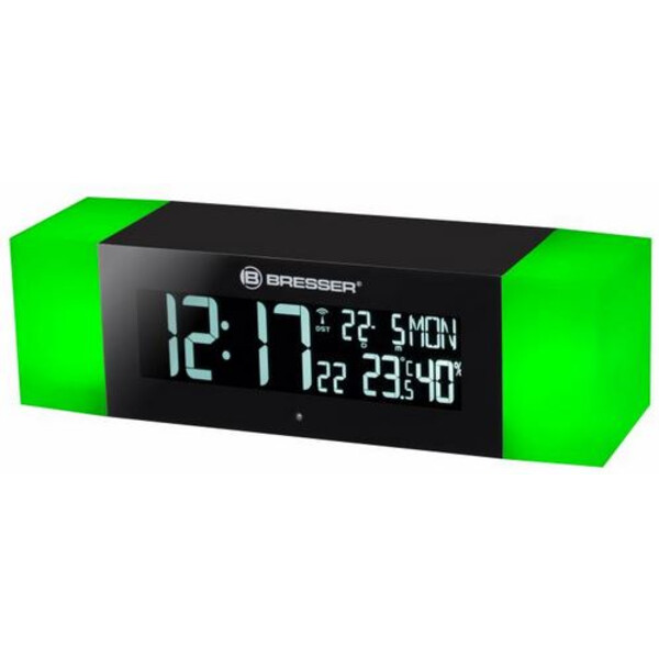 Bresser Reloj despertador con luz, radio FM y función Bluetooth