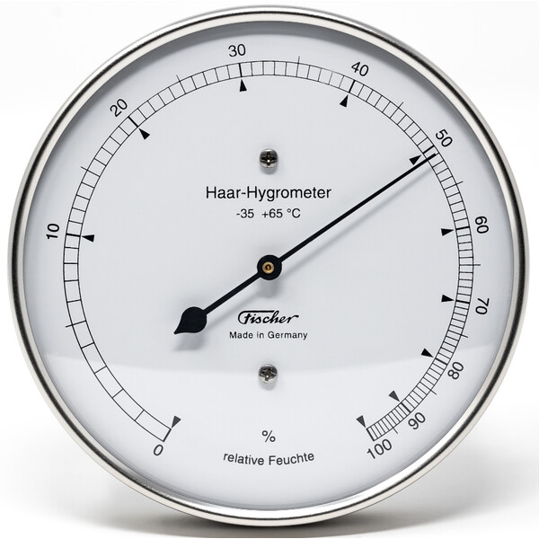 Fischer Estación meteorológica Higrómetro de cabello Acero noble