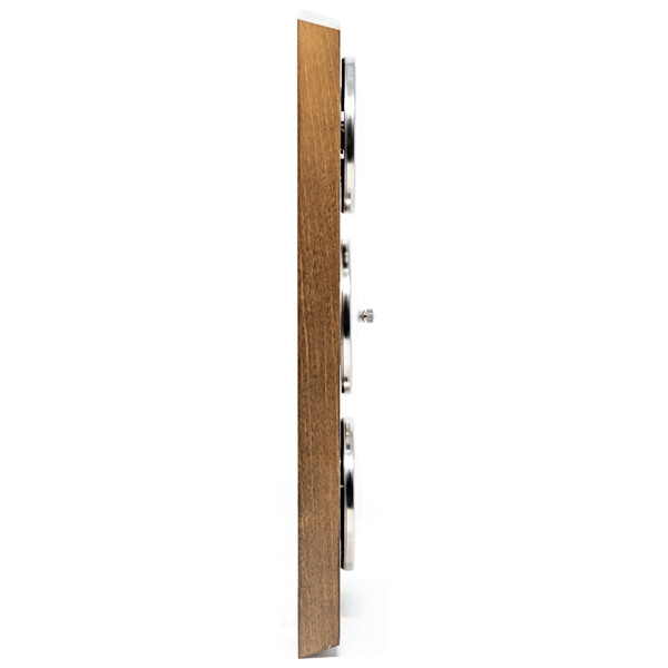 Fischer Estación meteorológica de madera de roble rústico