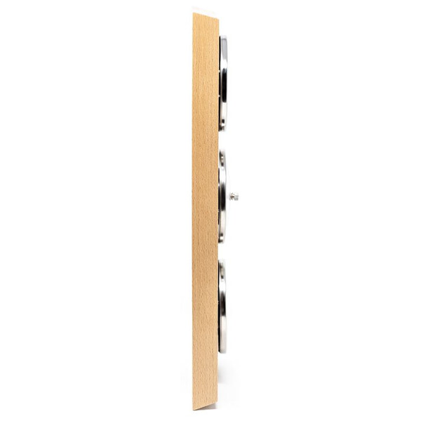 Fischer Estaciones meteorológicas de madera de haya natural