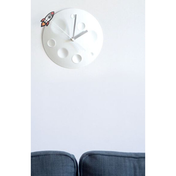 suck UK Reloj Rocket Moon Clock