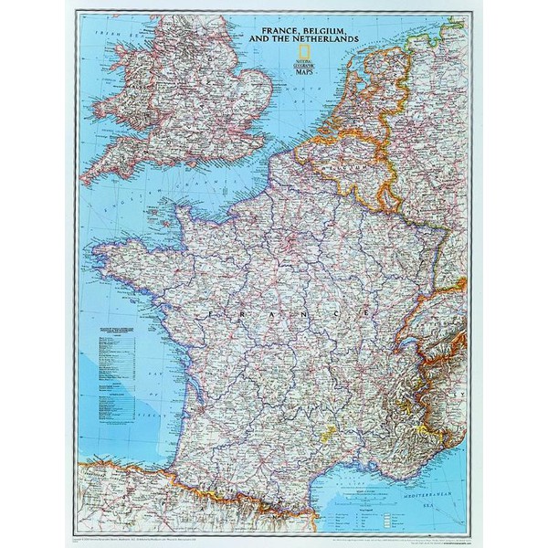 National Geographic Mapa Francia