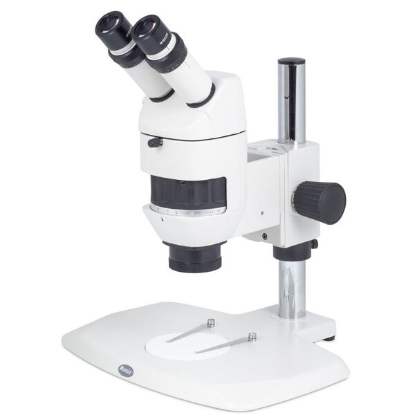 Motic Microscopio estereoscópico con zoom K-700P, Binocular, CMO, sin Iluminación, 10x-52x