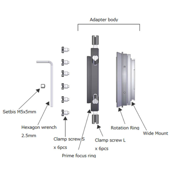 Vixen Adapter 60DX para Nikon
