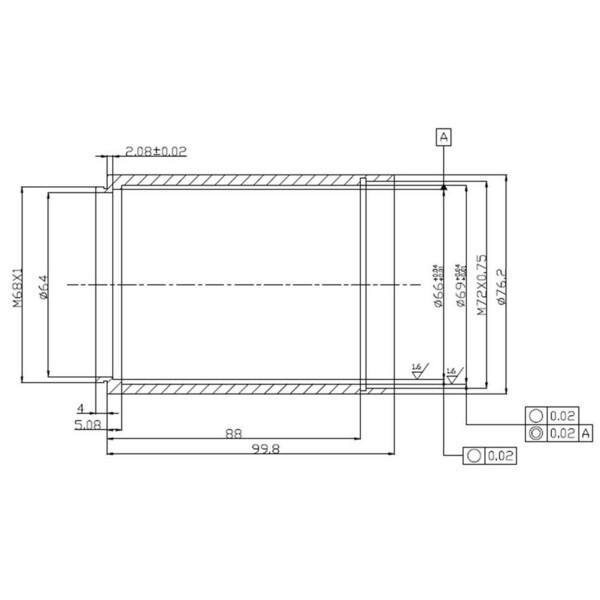 TS Optics Corrector de coma para telescopios Newton de 3" de diseño Riccardi