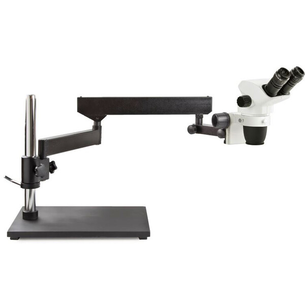 Euromex Microscopio stereo zoom NZ.1902-AP, 6.7-45x, Gelenkarm, Tischklemme, bino