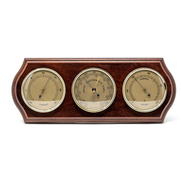 Fischer Estación meteorológica 63mm Mahagoni
