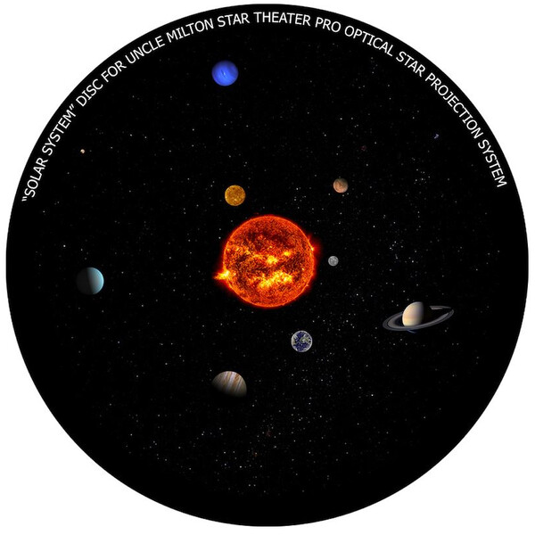 Omegon Diapositiva del Sistema Solar para el Star Theater Pro de