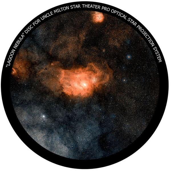 Omegon Diapositiva de la nebulosa de la Laguna para el Star Theater Pro de