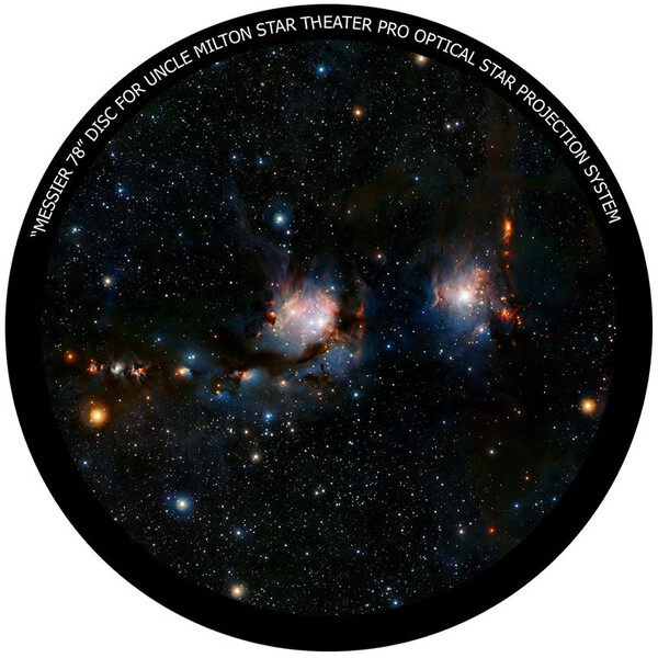 Omegon Diapositiva de la nebulosa Messier 78 para el Star Theater Pro de