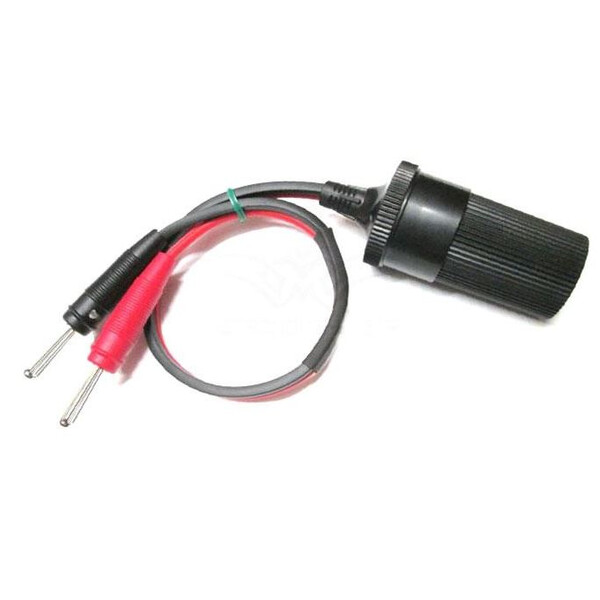 TS Optics Cable adaptador de 12 V de conector banana a encendedor de cigarrillos
