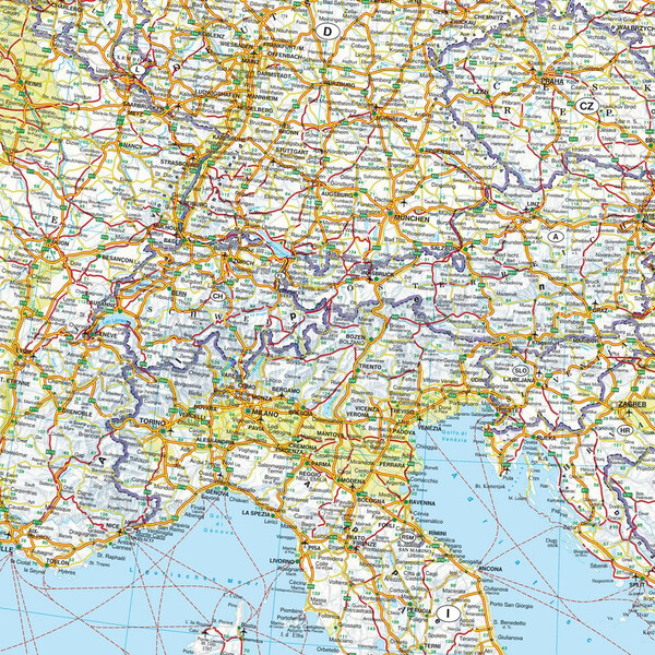 freytag & berndt Mapa continental Europa (170 x 121 cm)