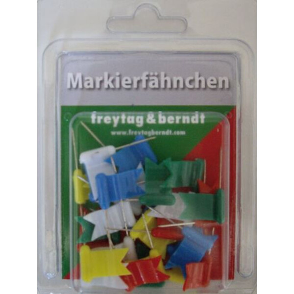 freytag & berndt Banderas de marcación ondeando en colores mezclados 30 unidades