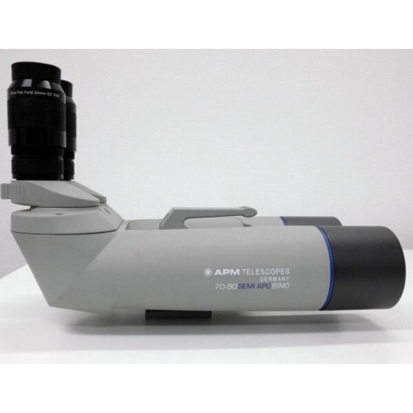 APM Binoculares de 70 mm, 90° no ED 1,25 con oculares UF de 24 mm y maletín