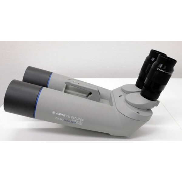 APM Binoculares de 70 mm, 90° no ED 1,25 con oculares UF de 24 mm y maletín