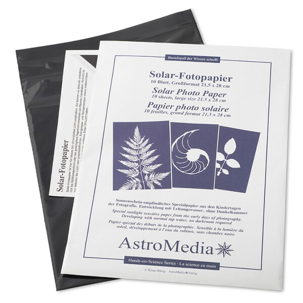 AstroMedia Kit Papel fotográfico solar 21,5 x 28 cm