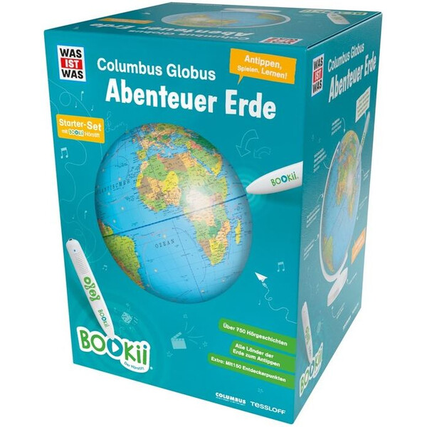 Tessloff-Verlag Globo terráqueo infantil BOOKii Globus mit Stift 34cm