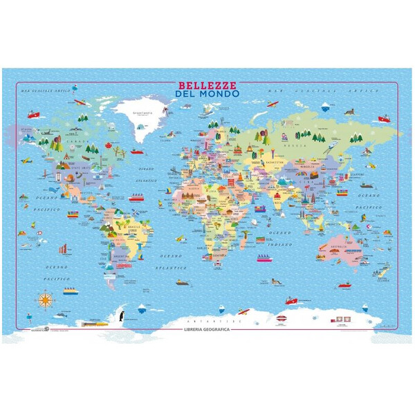 Libreria Geografica Mapamundi Bellezze del Mondo