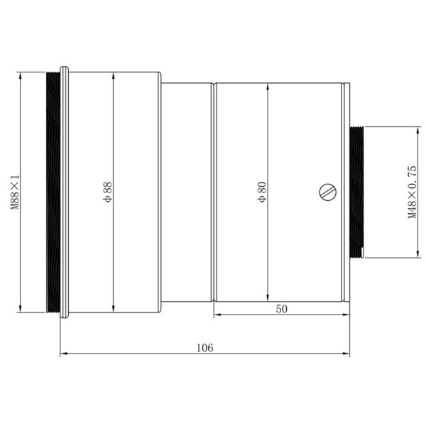 Omegon Reductor Pro 0,74x para 140/910 Triplet APO