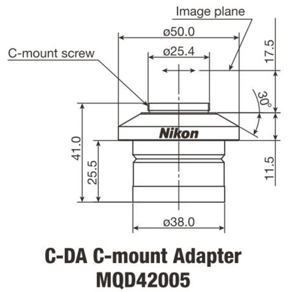Nikon Adaptador para cámaras C-DA C-Mount Adapter 1x