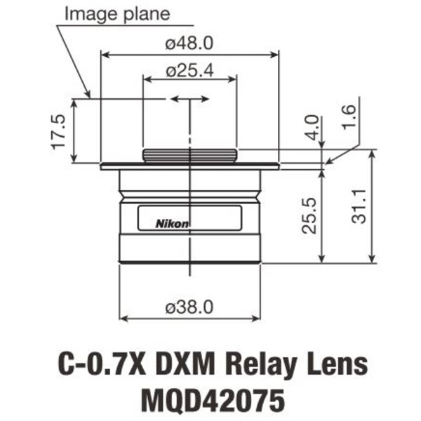 Nikon Adaptador para cámaras C-Mount TV Adapter 0,7 x