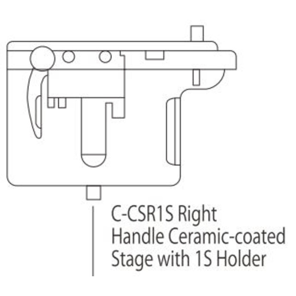 Nikon C-CSR1S Platina cerámica de mango derecho con soporte 1S