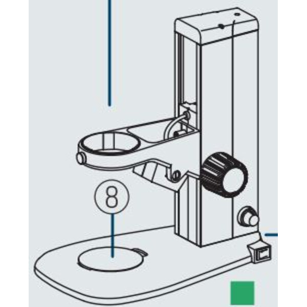 Nikon Microscopio stereo zoom SMZ445, bino, 0,8x-3,5x, 45°, FN21, W.D.100 mm, Luz incidente y transmitida, LED