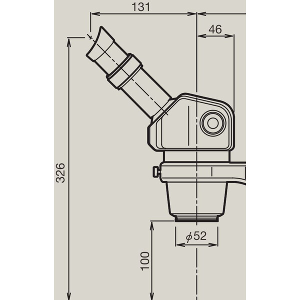 Nikon Microscopio stereo zoom SMZ445, bino, 0,8x-3,5x, 45°, FN21, W.D.100 mm, estativo de un brazo
