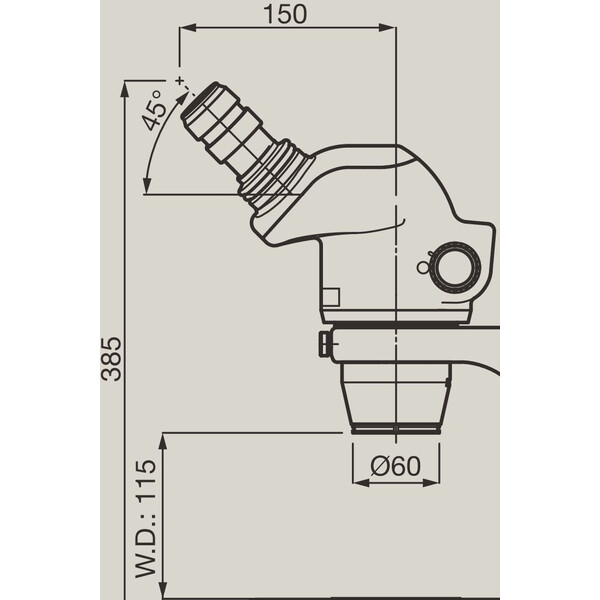 Nikon Microscopio stereo zoom SMZ745, bino, 0.67x-5x,45°, FN22, W.D.115mm, Durchlicht, LED