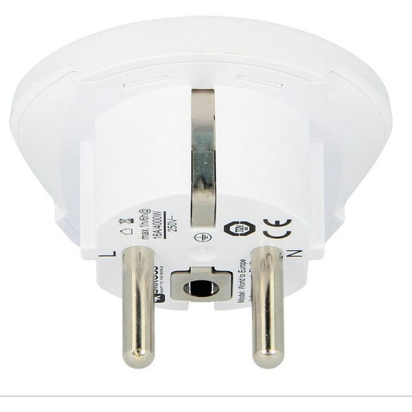 Skross Fuente energética Adaptador de viaje World to Europe