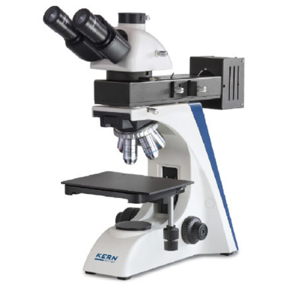 Kern Microscopio OKO 178, MET, POL, trino, Inf plan, 50x-1000x, luz incidente/reflejada, HAL, 100W