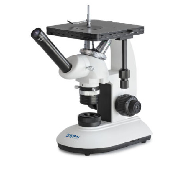 Kern Microscopio invertido OLE 161, invers, MET, mono, DIN planchrom,100x-400x, Auflicht, LED, 3W