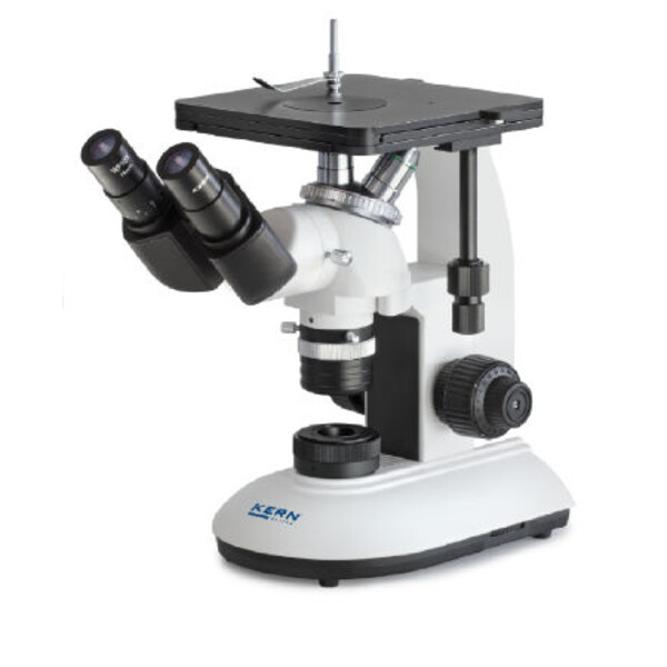 Kern Microscopio invertido OLF 162,  invers, MET, bino, DIN planchrom,100x-400x, Auflicht, LED, 3W